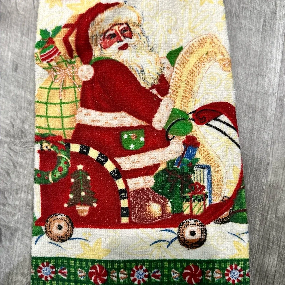 Christmas‎ Pot Holder & Kitchen Towel Set Santa NWT